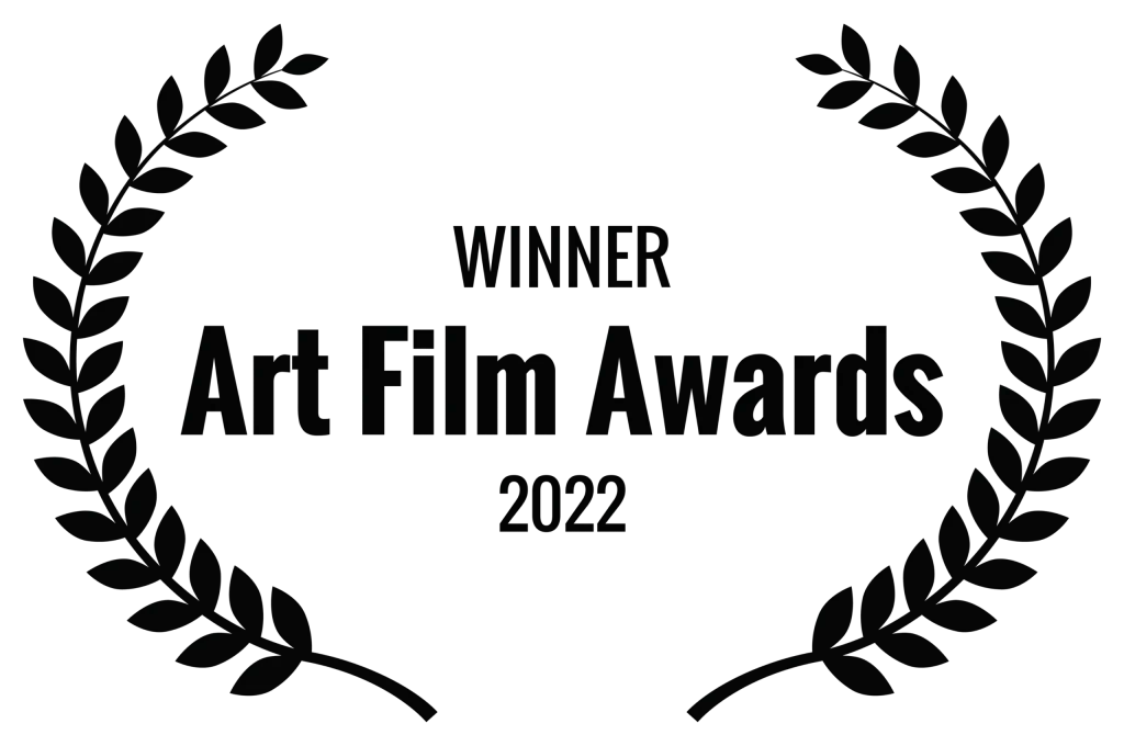 Art Film Awards 2022 winner laurel design.