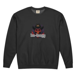 Unisex garment-dyed fleece crewneck sweatshirt