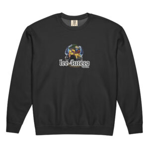 Unisex garment-dyed fleece crewneck sweatshirt